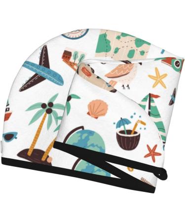 Travel1 Microfiber Hair Towel - Super Absorbent Coral Velvet Wrap for Long Curly & Thick Hair | Quick Dry Cap for Women - Buy Online on GoSupps.com