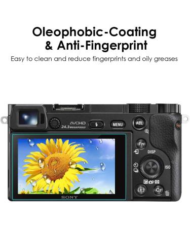 QIBOX Glass Screen Protector 3-Pack for Sony Alpha A6600 A6100 A6400 A6000 - Tempered Glass Anti-Scratch Cover - Ultra-Clear - Compatible with NEX-7 NEX-3N NEX-5 - Not for a6500/a5100 - Buy Online on GoSupps.com