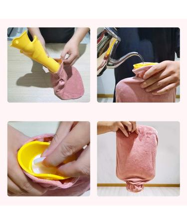 Classic MAIE Hot Water Bottle - Thickened Rubber Reusable & Portable Heat for Pain Relief | Long-lasting Warmth - Buy Online on GoSupps.com