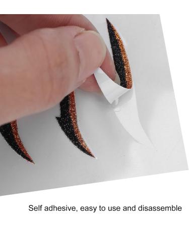 Reusable Eyeliner Self-Adhesive 3D False Sticker Kit Colored Reusable Waterproof Makeup Eye Line Strip Sticker for Work/Dating/Party(Orange) - Buy Online on GoSupps.com