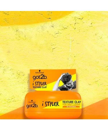 Schwarzkopf got2b iStyler Long Lasting Hold Hair Clay 75ml - Matt Finish, No Residue, Silicone-Free - Buy Online on GoSupps.com