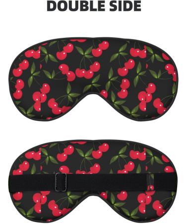 Adjustable Cherry Sleep Mask - Double-Sided Soft Eye Covers for Perfect Shading & Reduced Eye Edema | International Shipping - Buy Online on GoSupps.com