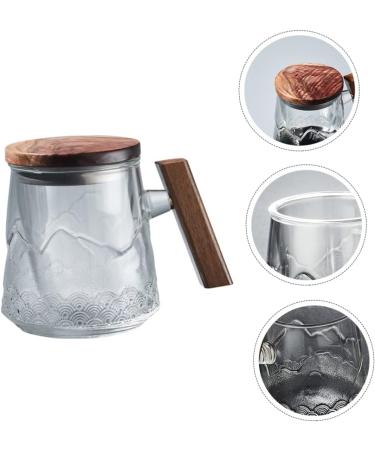 Zerodeko 1pc Flower Tea Cup Glass Cups Drinking Glasses Beer Can The Household Office Cup Office Mug Domestic As Shown 15.3X10.5X8.5cm - Buy Online on GoSupps.com