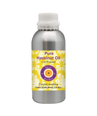 Deve Herbes Pure Hazelnut Oil (Corylus avellana) Natural Therapeutic Grade Cold Pressed 300ml (10 oz) 300 ml (1 Pack)