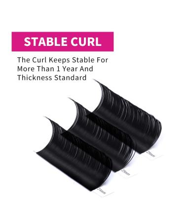 Professional Classic Individual Eyelash Extensions - 0.05mm C Curl 15-20mm Natural Mix - Buy Online on GoSupps.com