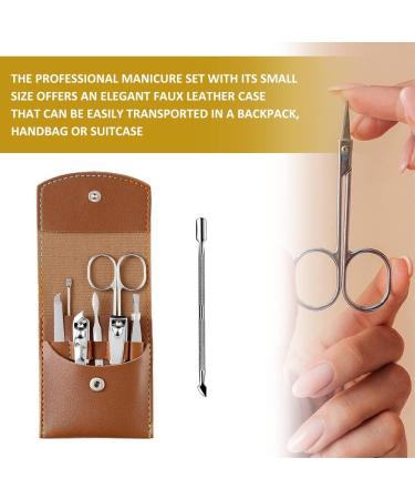 Nail Clipper Set Professional Manicure Set 8 Pieces Grooming Kit Manicure Pedicure Tools Travel Nail Set Personal Care Beauty - Buy Online on GoSupps.com