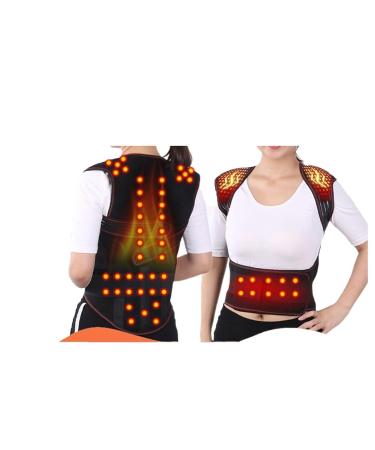 Tourmaline Self-Heating Magnetic Therapy Waist Back Shoulder Posture Corrector Spine Lumbar Brace Belt Pain Relief 68pcs Magnets Large - Buy Online on GoSupps.com