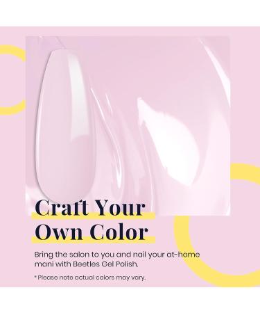 Beetles Neutral Gel Nail Polish 15ml Nude Pink Polish Set Pink Jelly Soak Off U V LED Nail Lamp Translucent Nail Art Gel Jelly Natural Pink - Buy Online on GoSupps.com