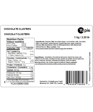 Yupik Chocolate Clusters 1kg 6 Count 6 kg - Buy Online on GoSupps.com
