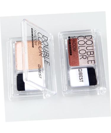 FOMIYES Glitter Eye Shadow Shimmer Eyeshadow Makeup Palette Women Eye Shadow The Lazy Girl Two-color - Buy Online on GoSupps.com