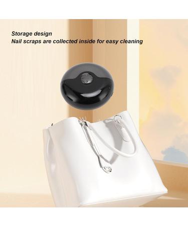 Electric Automatic Nail Clipper Nail Scraps Storage Adjustable Speed Modes Dual Function Portable and Compact for Children and the Elderly (Black) - Buy Online on GoSupps.com