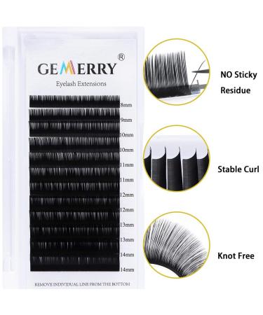 Individual Classic Eyelashes 1:1 for Extensions | 0.15mm D Curl Mix 8-14mm | 12 Strips - Buy Online on GoSupps.com
