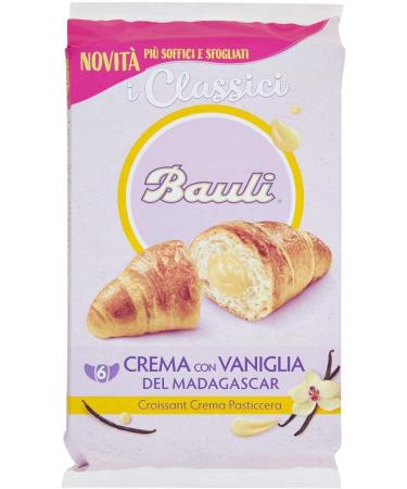 Bauli Cornetti Croissant Brioche Biscuits with Custard Cream Italy Pack of 5 - Buy Online on GoSupps.com