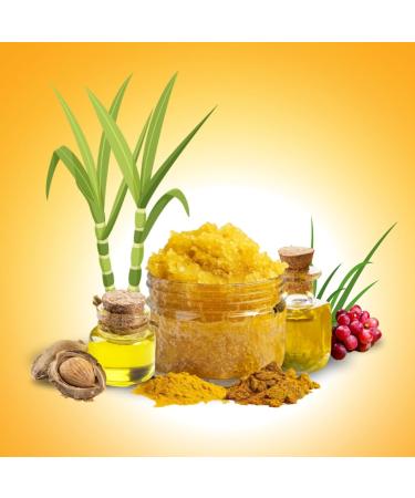 Spiritual Affinity Mellow Out Sugar Body Scrub - 15oz Turmeric & Ginger Scrub with Vitamin E Grapeseed Oil & Mango Butter Natural Exfoliator for Smooth Hydrated Skin Perfect for Women Skincare - Buy Online on GoSupps.com