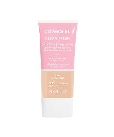 Covergirl, Clean Fresh Skin Milk Foundation, Fair/Light, 1 Fl Oz (Pack of 1) Foundation 530 Fair/Light - Buy Online on GoSupps.com