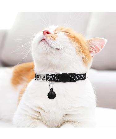 Personalized LaReine Cat Collar 2 Pack - Reflective Breakaway Kitten Collar with Name Tag, Bell, and Phone Number - Adjustable Size for Girls & Boys - Buy Online on GoSupps.com