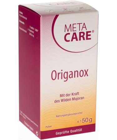 Meta Care Origanox - Premium Wild Marjoram Extract 2000 mg Oregano Powder - 50 g for Easy Intake - Boost Your Health Naturally - Buy Online on GoSupps.com