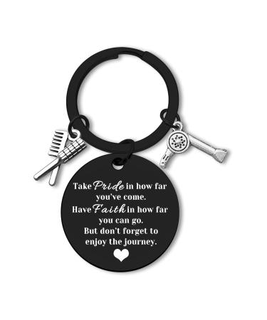 Hairdresser Gift Keychain Hair Stylist Graduation Gift Inspirational Gifts Cosmetology Cosmetician Graduation Gift Hair Barber Beautician Gifts Encouragement Gift Jewelry Coworker Going Away Gift