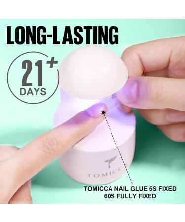TOMICCA 4-in-1 Gel Nail Glue - Strong, Long-Lasting Adhesive for Acrylic, Gel & Press-On Nails - 15ml - Buy Online on GoSupps.com