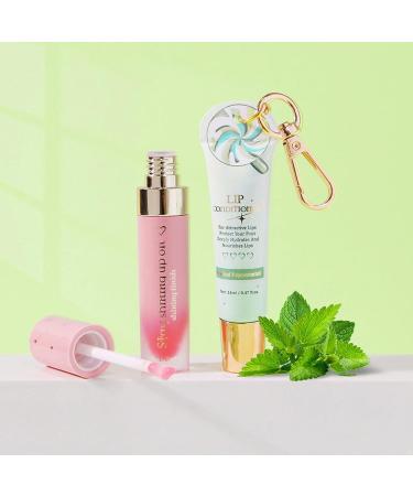ACSUSS 2 Pack Frosted Peppermint Lip Balm and Lip Oil Daily Hydrating Care Set Pink Green One Size One Size Pink Green - Buy Online on GoSupps.com