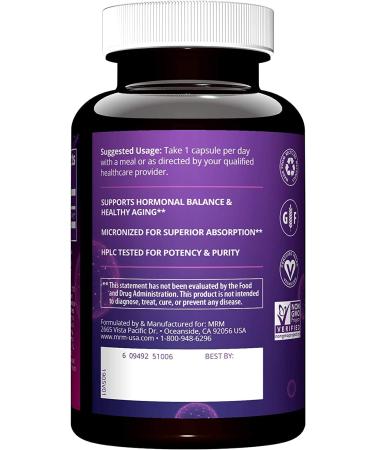 MRM Nutrition Pregnenolone 50mg - 60 Vegan Capsules for Hormonal Balance - Buy Online on GoSupps.com