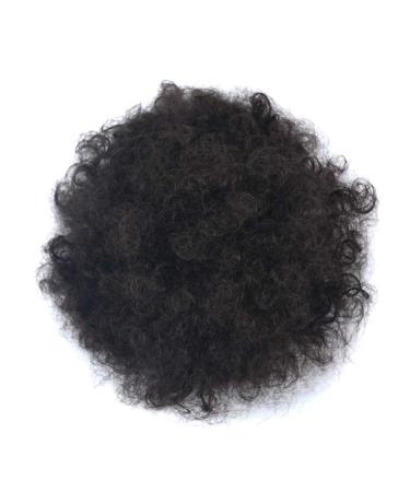 Coolbers Afro Puff Drawstring Pferdeschwanz synthetic curly chignon hair afro kinky curly hair bun extensions with 2 clips (large 4) large 4