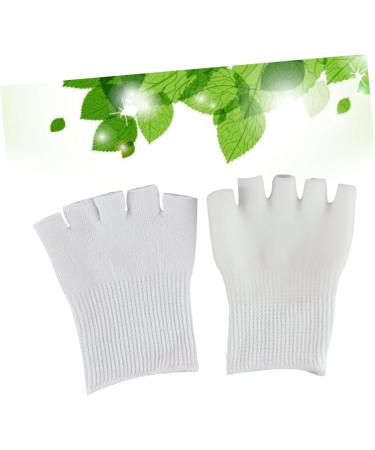 Beatifufu 1 Pair Moisturizing Gel Socks Bunion Splints Pad Five Toe Gel Socks Gel Socks for Feet Foot Spa Socks Thumb Bunion Corrector Silicone Socks Moisturising White Heel Nursing Supplies - Buy Online on GoSupps.com