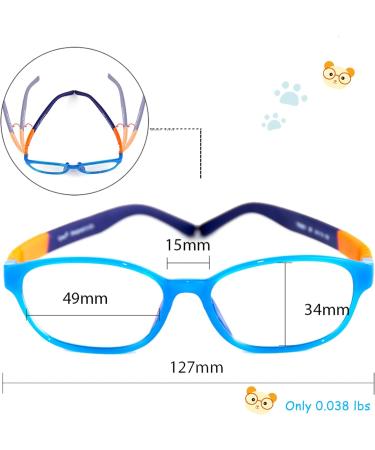Cyxus Kids Blue Light Blocking Glasses - Durable Eyeglasses for Boys & Girls Age 6-15 - Ideal for Computer & Gaming - Buy Online on GoSupps.com