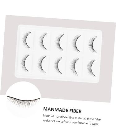 FOMIYES 2 Pairs Short Eyelash Glue False Lashes Dense Eyelashes Fake Cosmetic Eyelashes Layered Fake Lashes Hair Eyelashes Makeup Eyelashes Women Fluffy 3d Artificial Fiber Accessories - Buy Online on GoSupps.com
