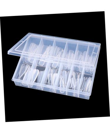 Ipetboom Nail Tips Acrylic Tip Extension Nail Decals Nail Extension Cosmetic False Nails Whiting Fake Nail Oval Nails Tips Nail Art Sticker Coffin White Full Coverage Model - Buy Online on GoSupps.com