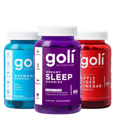 Goli - Sleep Apple Cider Vinegar & Ashwagandha Gummy Bundle