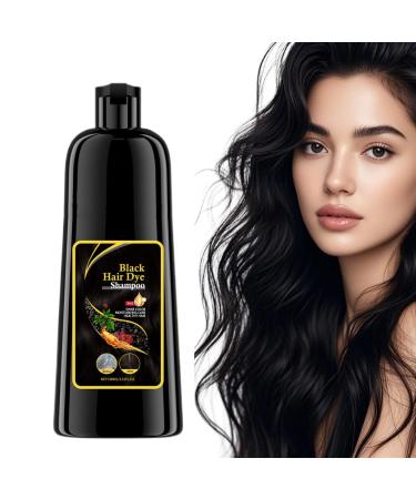 Teegxddy Black Hair Dye Shampoo Natural Hair Color Shampoo Can Cover Gray Hair Herbal Ingredients It is a Gift for Parents Black