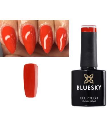 Bluesky GEL NAIL POLISH ORANGE BURNT ORANGE SPRING SUMMER COLOR CANDYLAND CS40 Nail UV LED Soak Off 10ml