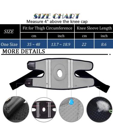 Adjustable Knee Brace for Arthritis, ACL, Meniscus Tear - Open-Patella Stabilizer for Sports Injury Rehabilitation - Black - Buy Online on GoSupps.com