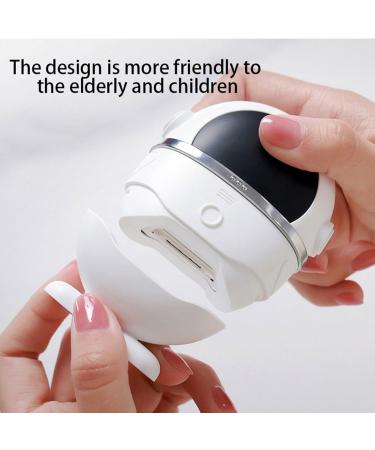 Electric Nail Clipper | Portable Multifunctional Nail File | USB Rechargeable Fingernail Cutter | Safety Fingernail Trimmer | Cordless Electric Nail Trimmer for Adults Kids Elder White - Buy Online on GoSupps.com