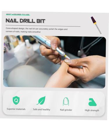 minkissy nail clippers nail bit nail drill bits Tungsten steel set drill grinding head Accessories broca 5 en 1 drill nails Acrylic cuticle drill bits for nails manicure alloy straight cut - Buy Online on GoSupps.com
