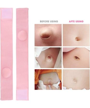 2pcs Cotton Umbilical Hernia Belt for Baby | Pink Infant Navel Support Wrap - Buy Online on GoSupps.com