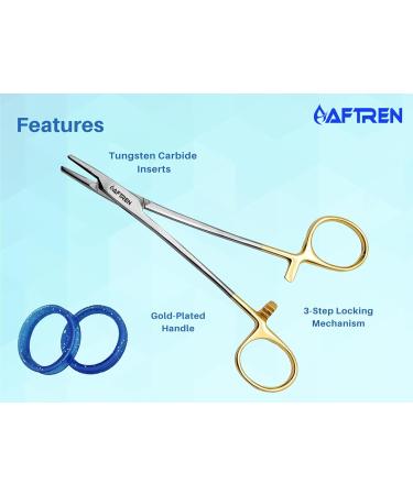 Aftren Medical Scissors - 5.5 Inch EMT Trauma Surgical Scissors for Nurses - Durable Stainless Steel (Gold) - International Shipping Available - Buy Online on GoSupps.com