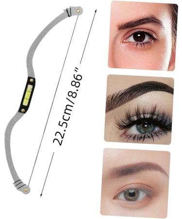 Healeved 5 Sets eyebrow drawing tool premium eyebrow corrector professional eyebrow ruler 22.5x4.3cmx5pcs Silverx5pcs - Buy Online on GoSupps.com