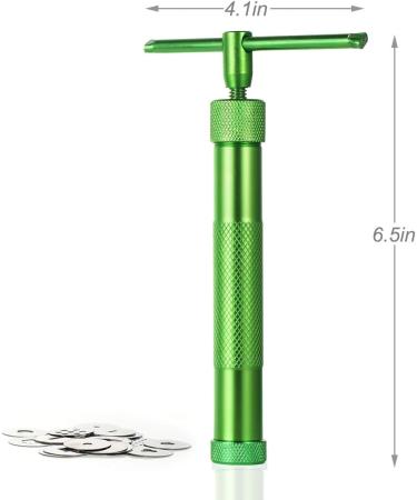 Stainless Steel Clay Extruder Gun with 20 Discs - Ceramic Craft Fondant Decorating Tool - Buy Online on GoSupps.com