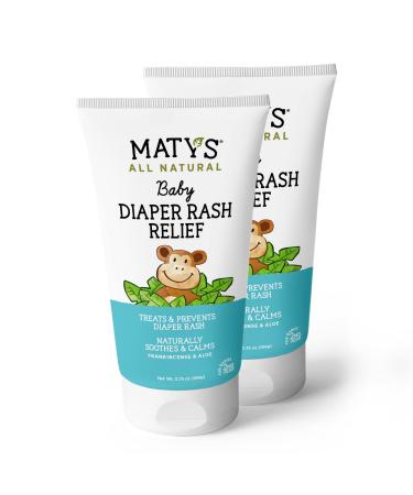 Maty's Baby Diaper Rash Relief Ointment - Made With Organic Ingredients like Lavender, Aloe and Zinc, 3.75 Ounce, 2 Pack 3.75 Ounce (2 Pack) Diaper Rash