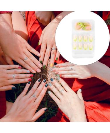 dijiusidy False Nail Fashionable Various Shapes Fingernail Full Coverage Strong Viscosity Adjustable Paster for Manicure Art 2 F741 2 1 count (Pack of 1) - Buy Online on GoSupps.com