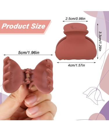 FRIUSATE 12 pieces Small Hair Claw Clips 1.5 Matte Hair Clamps Nonslip Hair Clamps Claw for Women Girls - Buy Online on GoSupps.com