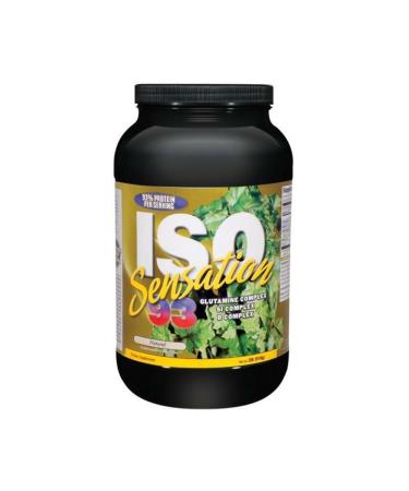 Ultimate Nutrition Iso Sensation 93 with Glutamine Complex Low Carb Whey Protein Isolate Powder 30 Grams of Protein Fat-Free Keto Friendly Natural 2 Pounds