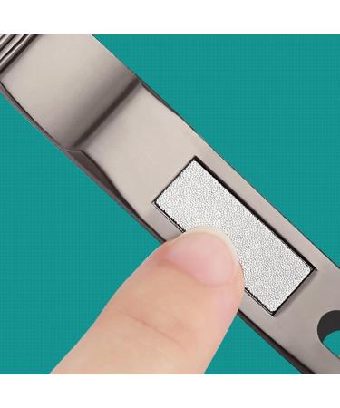 NBGGFF Nail Clippers Nail Clippers File Stainless Steel Anti Splash Toenail Cutter Fingernail Scissors Trimmer Manicure Tools with Curved Blade(M) - Buy Online on GoSupps.com