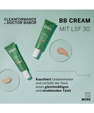 Doctor Babor CleanMALIONACE BB Cream SPF 20 - Vegan Tinted Cream for Even Complexion | Medium Coverage | 30 ml - Buy Online on GoSupps.com