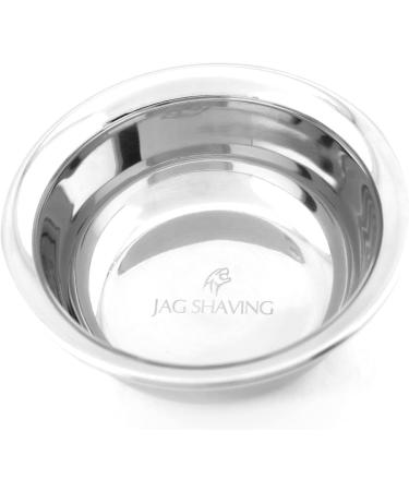 Jag Shaving Soap Bowl - Premium Stainless Steel Shaving Bowl for Men | International Shipping - Buy Online on GoSupps.com