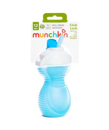 Munchkin  Click Lock  Flip Straw Toddler Cup  9 Ounce  Blue - Buy Online on GoSupps.com