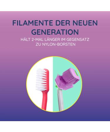 Balene Double-Sided Children's Toothbrush - Antibacterial Soft Brush Head for Kids - Cleans Inside & Outside Teeth - Purple - Buy Online on GoSupps.com