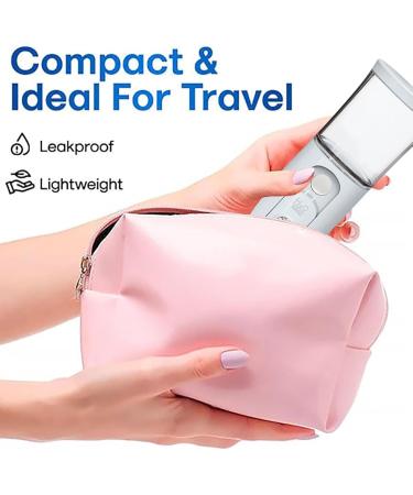 Huayeex Portable Face Steamer - Cordless Portable Facial Mister - 30ml Visual Water Tank Cordless Mist Sprayer Handy Nano Mist Sprayer with Colorful Light for Face Hydrating White - Buy Online on GoSupps.com